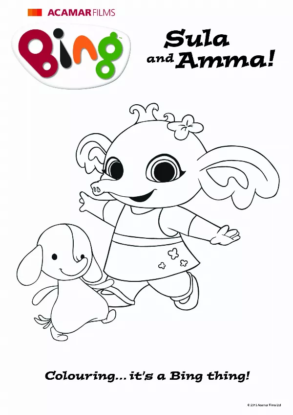 Sula & Amma Colouring Sheet